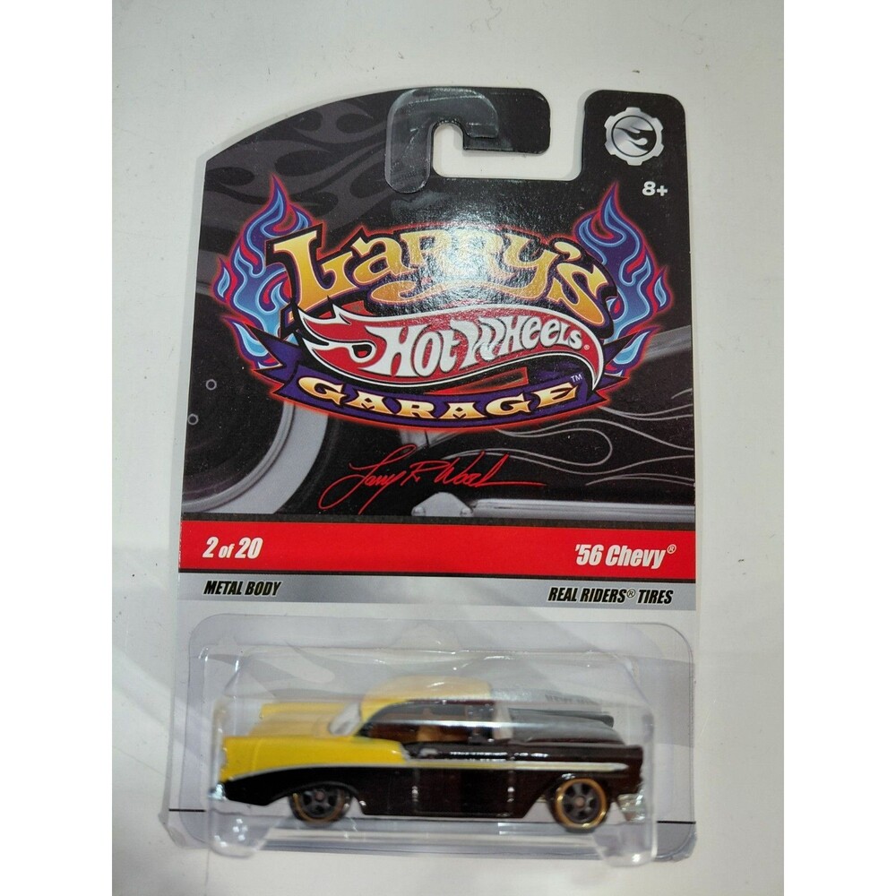 NIP Hot Wheels Larry's Garage 1:64 Die Cast 1956 Chevrolet Bel Air Classic Car